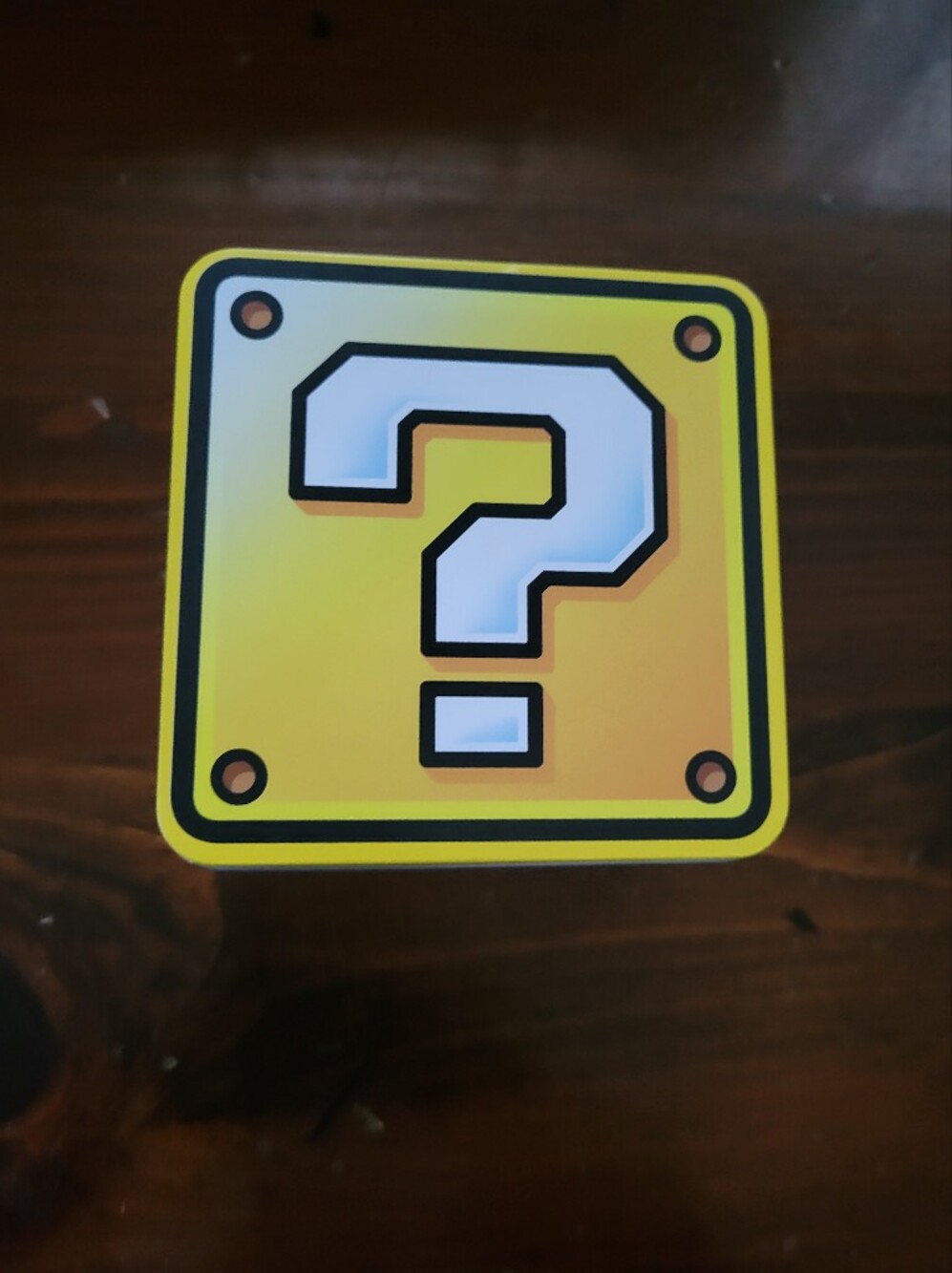 Super Mario Question Block Storage Tin for puzzle, TIN ONLY 2021